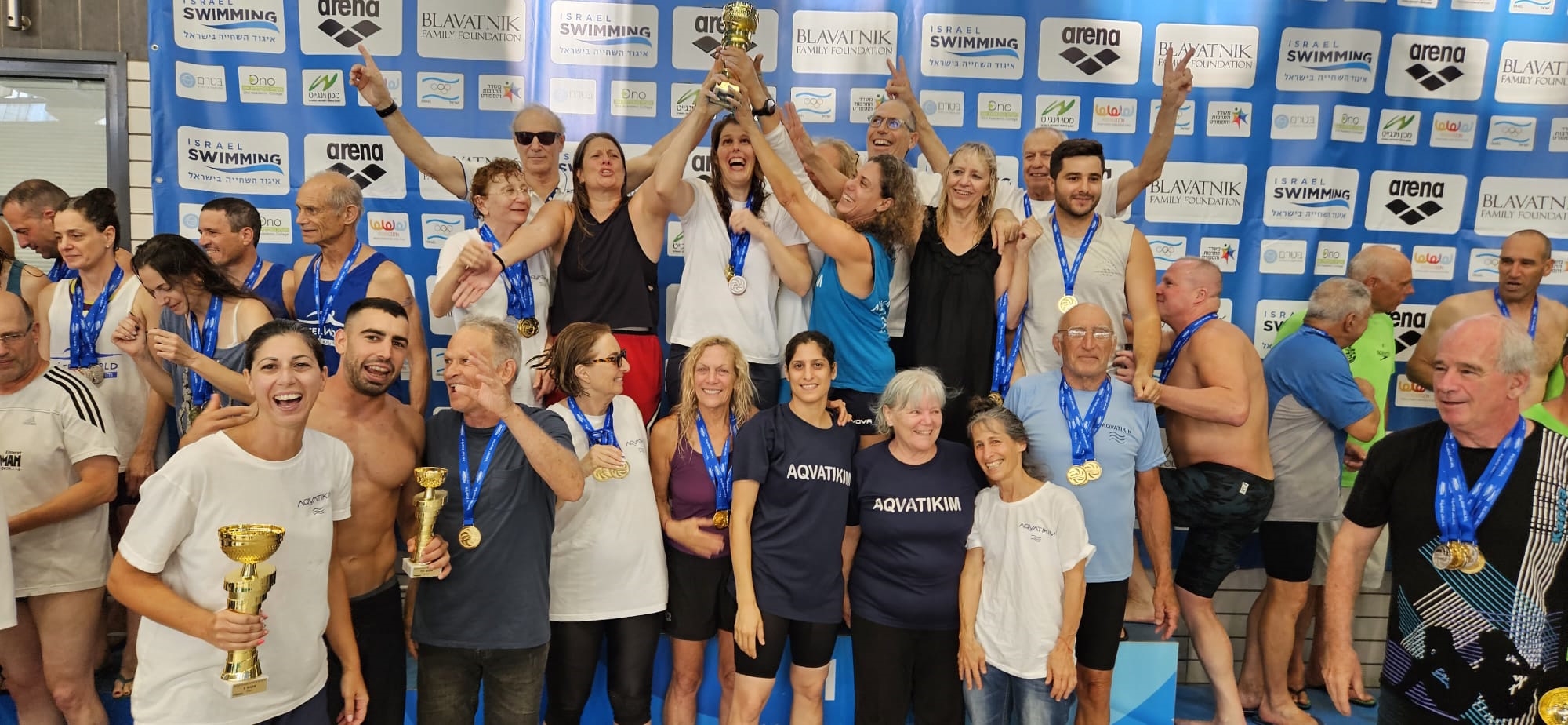 אקוותיקים זכתה באליפות המאסטרס, 50 שיאים נשברו
